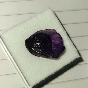 Carved Amethyst Fish
